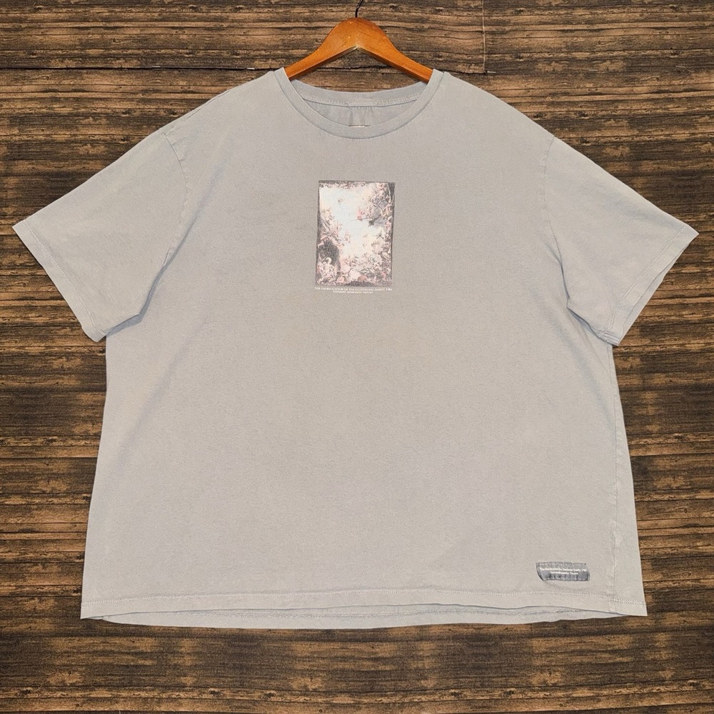 Primark Art History Graphic Tee The Glorification Of Giustiniani Family Gray 2XL